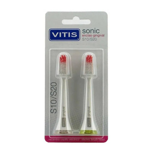 VITIS Spare Part Electric Toothbrush For Delicate Gums 2 Units Kosmetik