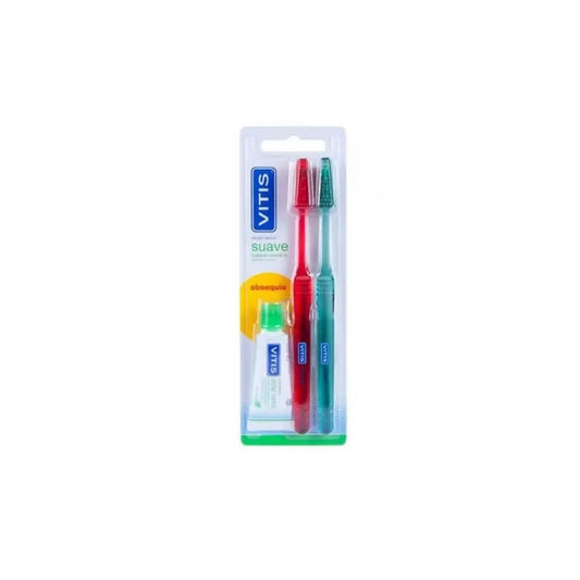 VITIS Duplo Soft Toothbrush + Paste 15 ml Kosmetik