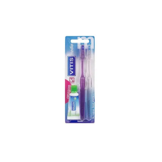 VITIS Duplo Medium Brush + Anticaries 15 ml Kosmetik