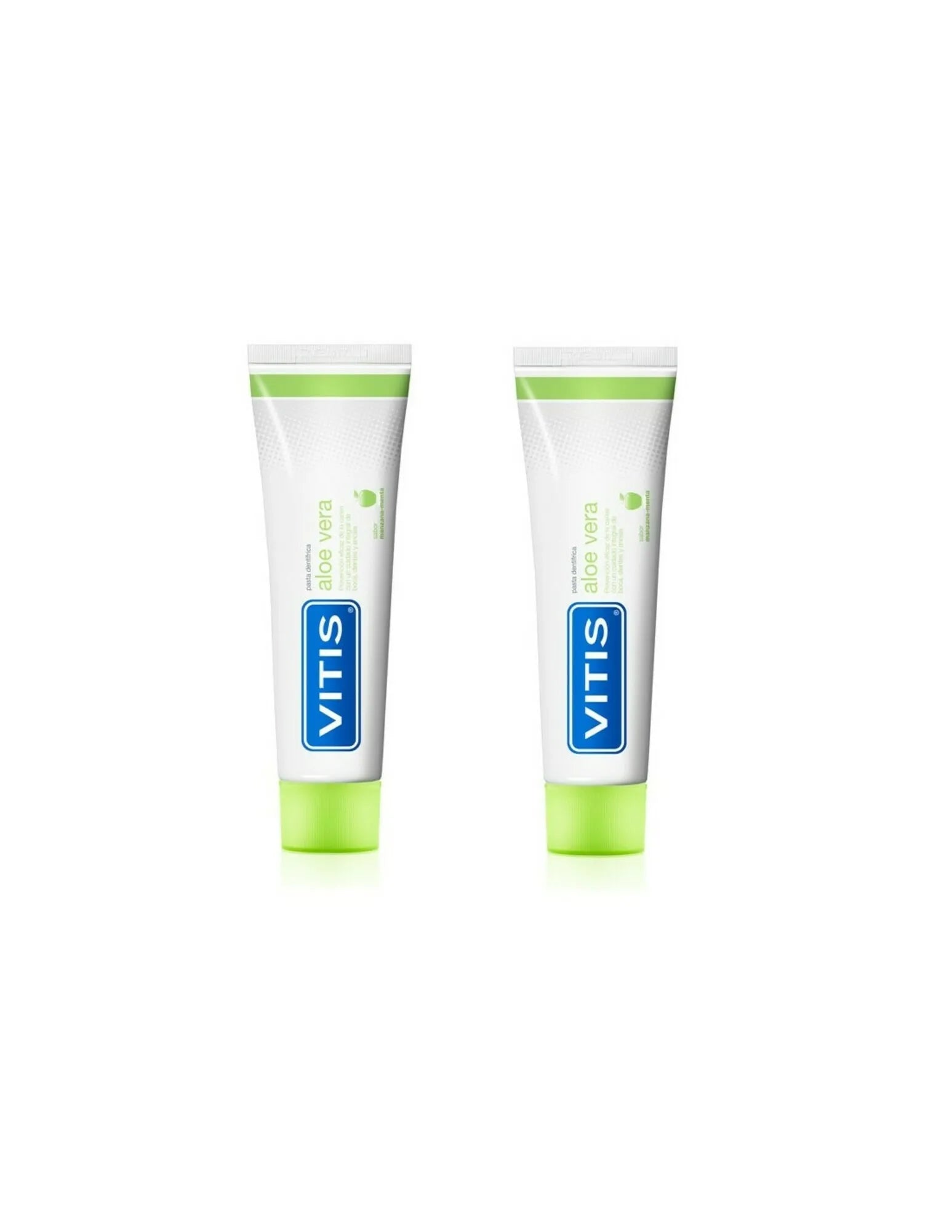 VITIS VITIS Duplo Aloe Vera Zahnpasta Apfelgeschmack 2 x 150 ml plus 75 ml gratis Kosmetik