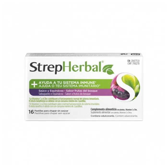 Strepsils Strepherbal Färberdistel und Echinacea