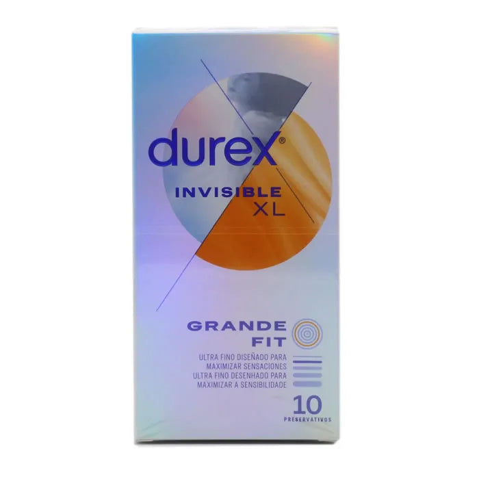 DUREX DUREX Invisible XL Ultra Thin Kondome 10 Stück extra dünn und groß Kosmetik