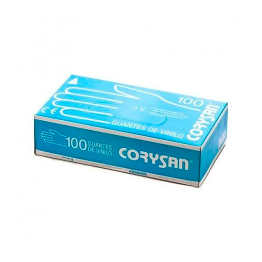 CORYSAN Vinyl-Handschuhe Große Größe 100 Stück für Kosmetikgebrauch