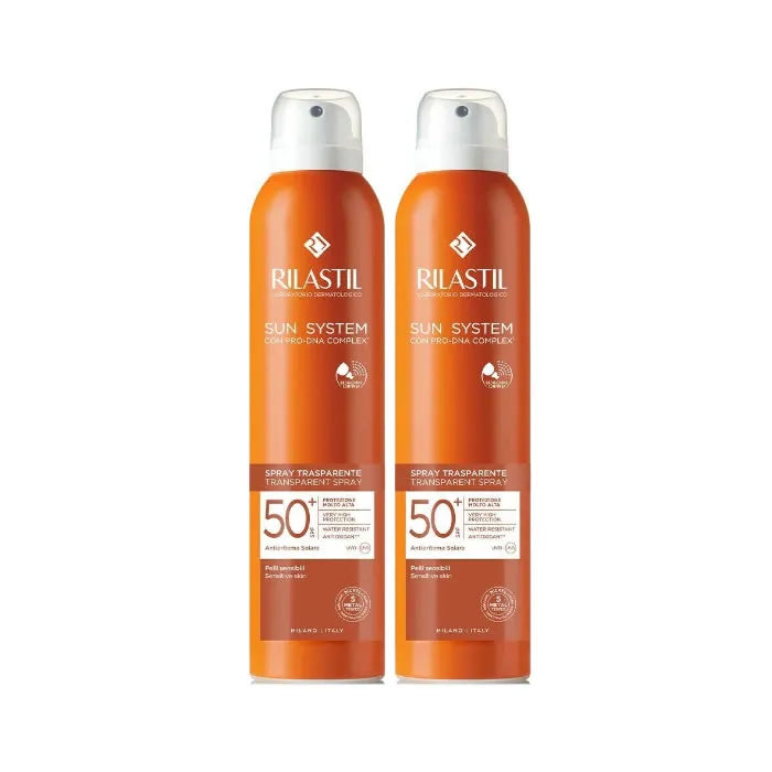 RILASTIL RILASTIL Sun System Transparent Spray SPF50+ Sonnenschutz Duopack 2x200 ml Sonnenpflege