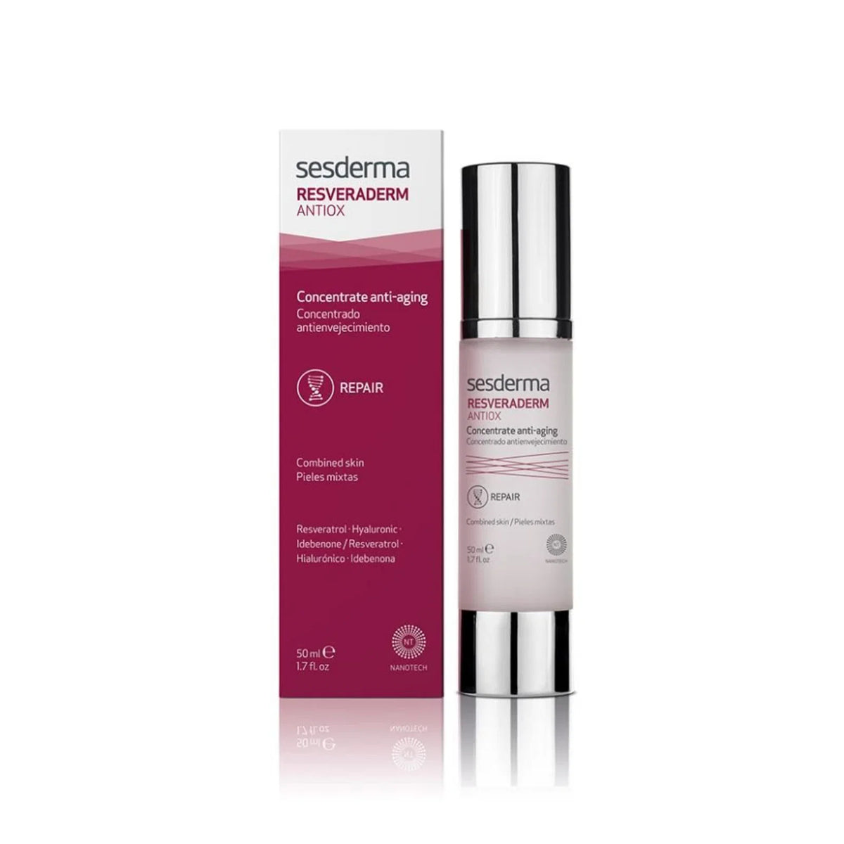 Sesderma Resveraderm Antiox Anti-Ageing Anti-Wrinkle Protecting Firming Concentrate For Face 50 ml