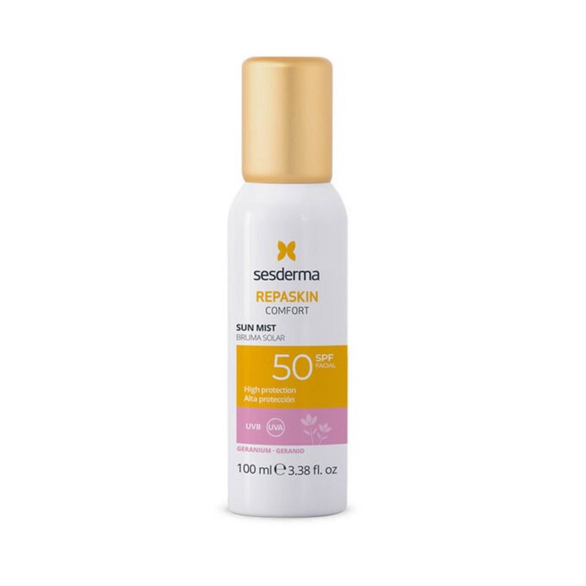 Sesderma Repaskin Confort Geranium Protecting Before Sun Exposure Spray For Face SPF50 100 ml