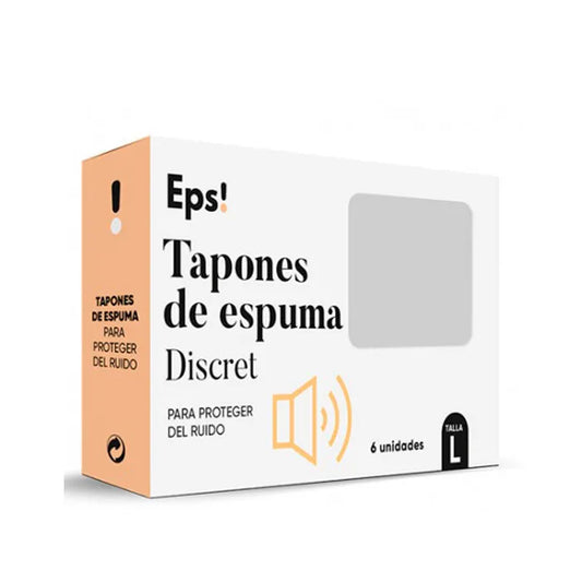 EPS Schaumstoff Ohrstöpsel Diskret 6 Stück Größe L Kosmetik