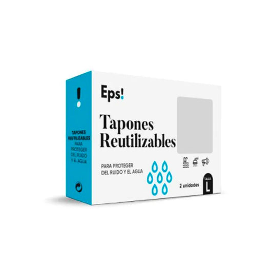 EPS Wiederverwendbare Ohrstöpsel Größe L 2 Stück Kosmetik