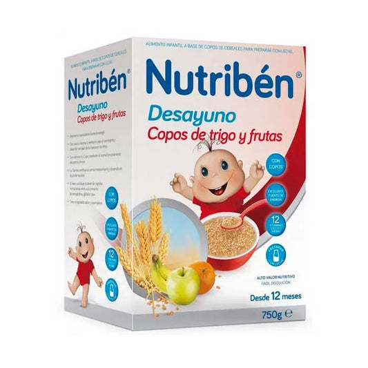 NUTRIBEN Nutribén Weizen-Frühstücksflocken Mit Früchten 750 g