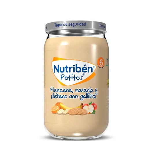 NUTRIBEN Potito Apfel Orange Banane Kekse 235 g Babybrei Kosmetik