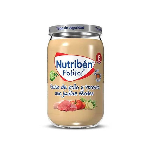 NUTRIBEN Potito Huhn Rindfleisch Grüne Bohnen 235g Babybrei Kosmetik