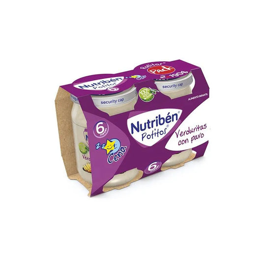 NUTRIBEN Potito Cena Bipack Verduritas mit Pute 2 x 190 g Kosmetik