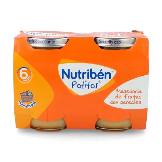 NUTRIBEN Potito Mazedonien Obst und Müsli 2x190g Babybrei Kosmetik