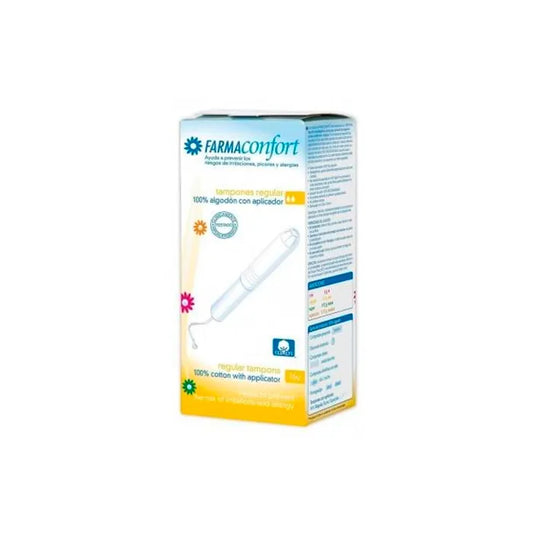 FARMACONFORT Tampon Regular 16 Stück Tampons für den täglichen Gebrauch Kosmetik