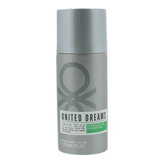 Benetton Benetton, United Dreams Aim High, Antitranspirant, Deodorant Spray, Für Männer, 150 ml Regular