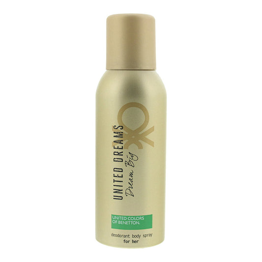 Benetton Benetton, Dream Big, Frei von Parabenen, Floral, Deodorant Spray, Für Frauen, 150 ml Regular