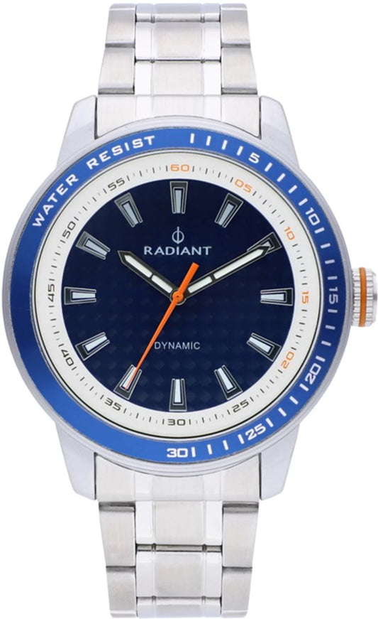 Radiant RA494201 Herren Armbanduhr – 47 mm Blau & Silber Edelstahl