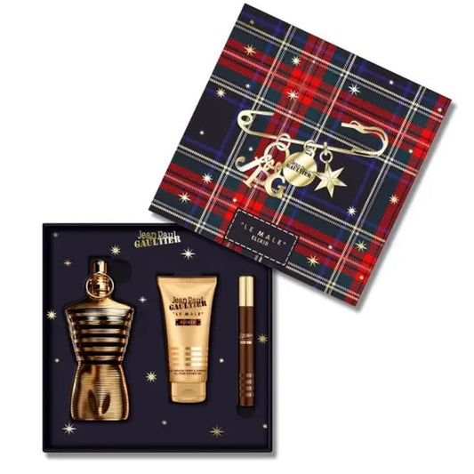 JEAN PAUL GAULTIER Jean Paul Gaultier Le Male Elixir Eau de Parfum Spray 125 ml Set 3 Artikel Parfüm