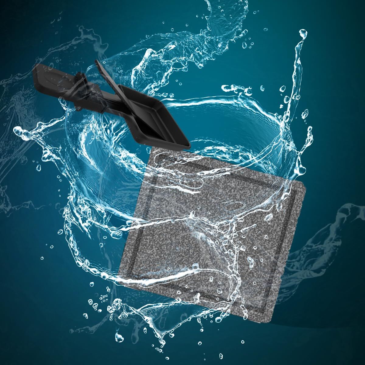 Cecotec Raclette Käse&Grill 16000 Inox Allstone 1400W Steinplatte 8 Pers. Schwarz