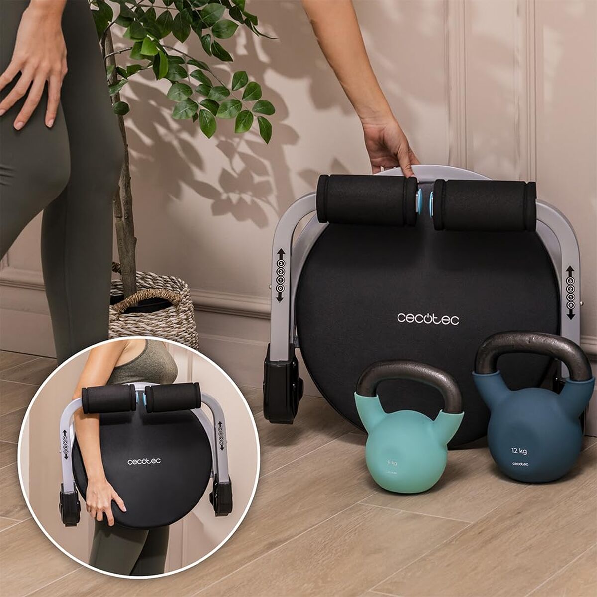 Cecotec Multi-Station Muskelbank Drumfit Multitrain 6000 Schwarz Klappbar 6 In 1