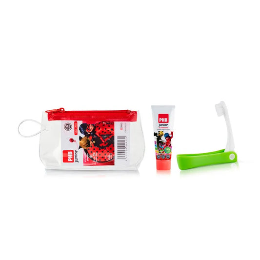 PHB Junior Reisezahnbürste mit Zahnpasta Gel 15 ml Set Kosmetik