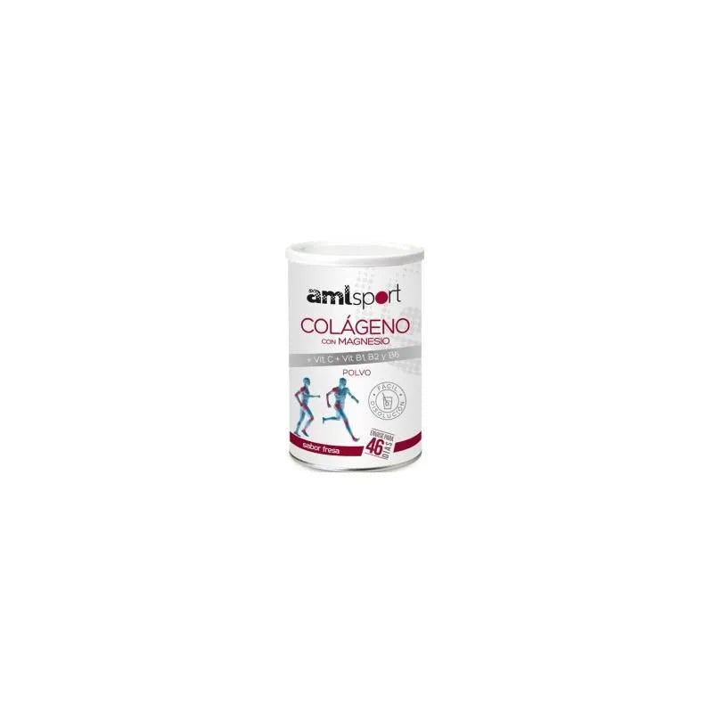 AMLSPORT AMLSport Kollagen mit Magnesium und Vitaminen C B1 B2 B6 Erdbeergeschmack Pulver Kosmetik
