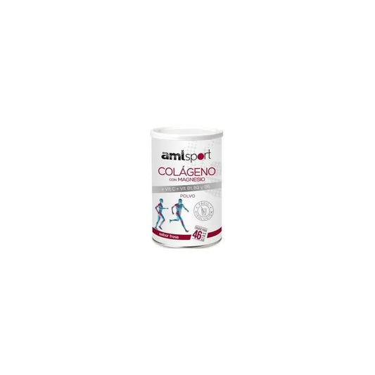 AMLSPORT AMLSport Kollagen mit Magnesium und Vitaminen C B1 B2 B6 Erdbeergeschmack Pulver Kosmetik