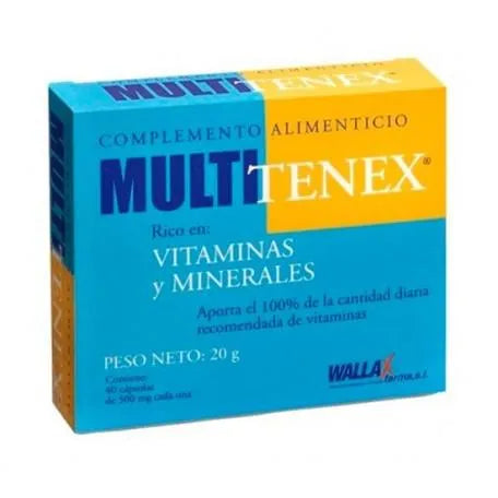 WALAS WALAS Multitenex 40 Kapseln 500 mg Wallax Farma Nahrungsergänzung Kosmetik