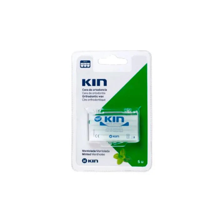 KIN KIN Orthodontic Wachs mit Menthol 5 Stück zur Anwendung bei Zahnspangen Kosmetik