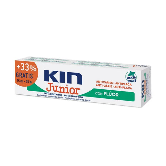 KIN Junior Minze milde Zahnpasta 75 ml plus 25 ml Zusatzpackung Kosmetik