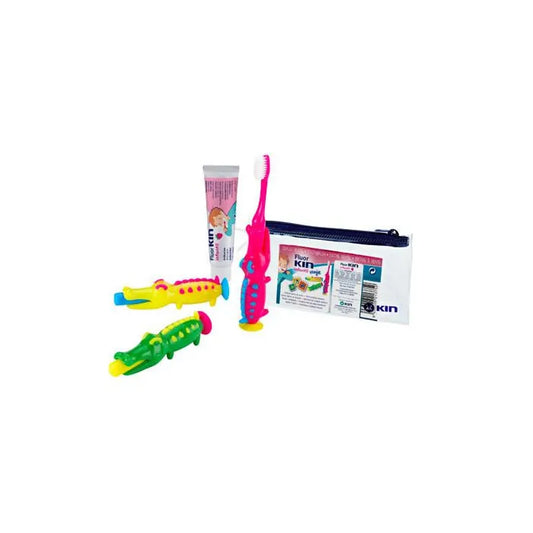 KIN Fluorkin Kinderreisekrokodil 3er-Pack Kosmetik