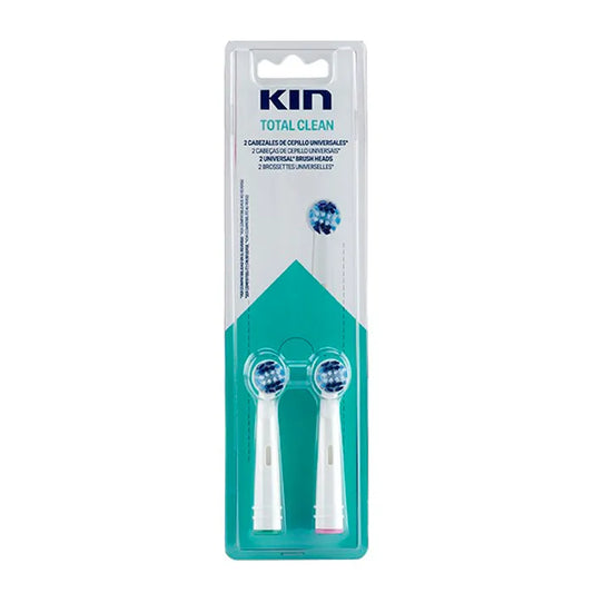 KIN Elektrische Zahnbürste Total Clean Ersatzbürsten 2 Stück Kosmetik