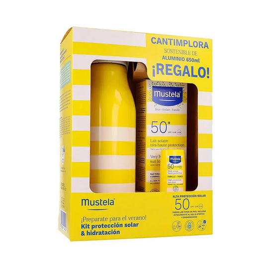 MUSTELA Mustela Sonnenmilch SPF 50+ 100 ml Set 3 Teile Sonnenschutz Kosmetik Sonnenpflege