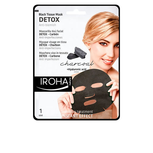 Iroha Nature Detox Schwarz Tissue Mask 1 Einheit