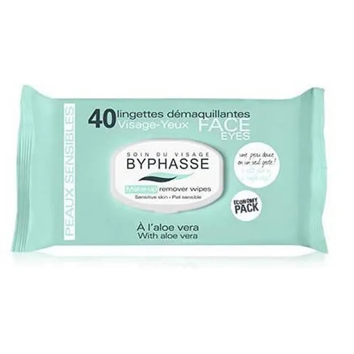 BYPHASSE BYPHASSE Makeup Entferner Tücher Aloe Vera Sensitive Skin 40 Stück Make-up