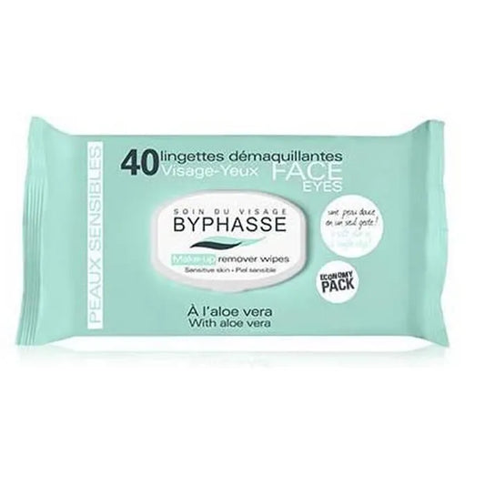 BYPHASSE BYPHASSE Makeup Entferner Tücher Aloe Vera Sensitive Skin 40 Stück Make-up