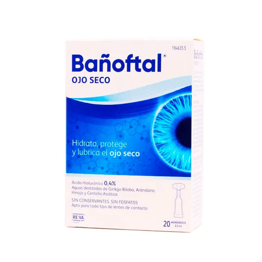 BAÑOFTAL Trockenes Auge Einzeldosis 0,4 ml 20 Stück Augenkosmetik