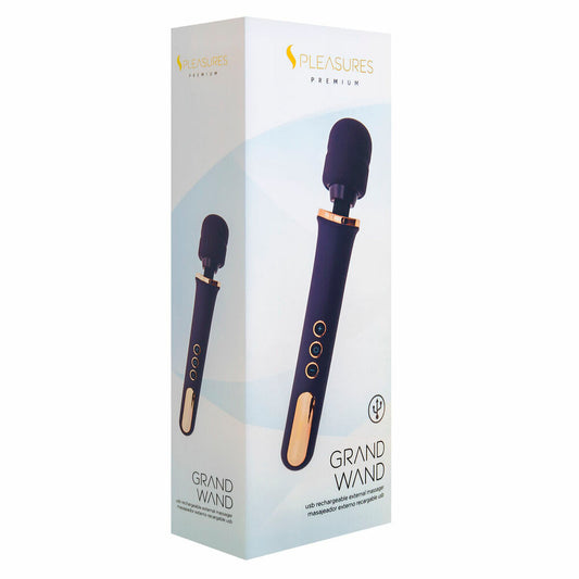 S Pleasures Grand Wand - Gold Purpur Massagegerät