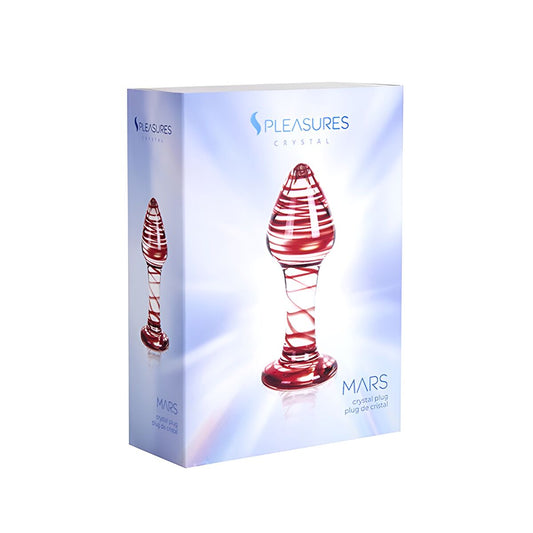 Analplug S Pleasures Rot Transparent (10,3 cm)