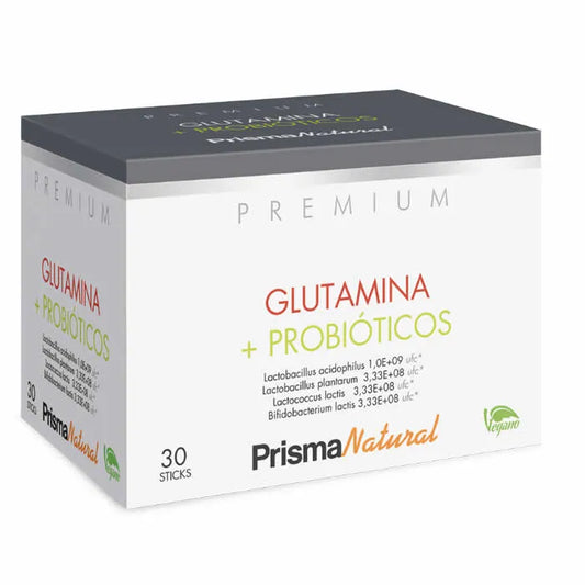 PRISMA NATURAL Glutamine + Probiotics 30 Sticks je 4,37 g Nahrungsergänzung Kosmetik