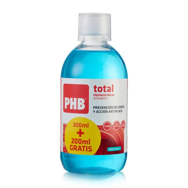 PHB PHB Mundwasser Total 500 ml Mundspülung ohne Zusatzstoffe Kosmetik