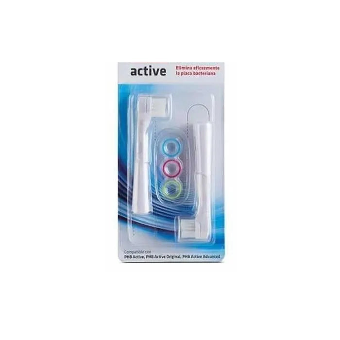 PHB PHB Active Adult Ersatzbürstenkopf für elektrische Zahnbürste 2 Stück Kosmetik