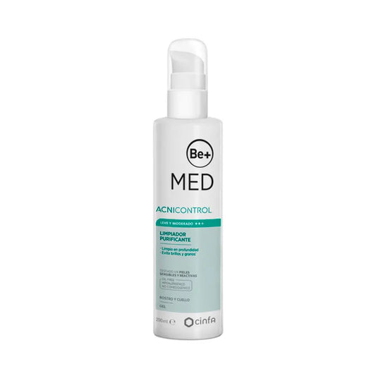 BE+ BE+ Med Acnicontrol Reinigungsgel 200 ml für die Gesichtsreinigung