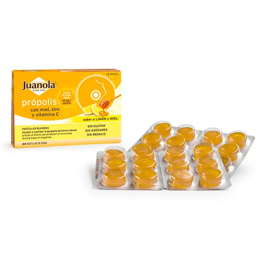JUANOLA Propolis Honig Zink Vitamin C 24 Stück Kosmetikpflege