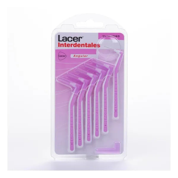 LACER LACER Abgewinkelte Ultrafeine Interdentalbürsten 6 Stück für Zahnzwischenräume Kosmetik