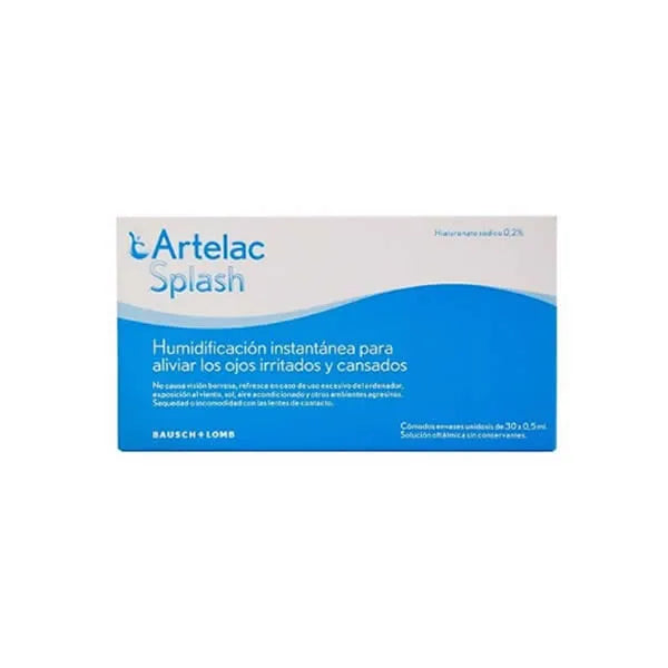 ARTELAC ARTELAC Splash Augentropfen für trockene Augen 0,5 ml 30 Monodosen Kosmetik