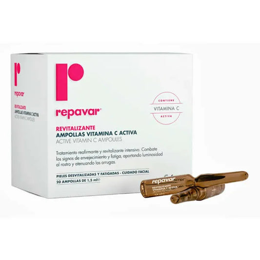 Repavar Revitalizante Active Vitamin C 20 Ampoules X 1.5 ml