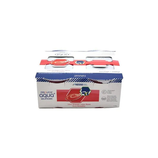 MERITENE Nestle Resource Agua Gelificada Granatapfel Geschmack 4 x 125 g Gelée Kosmetik