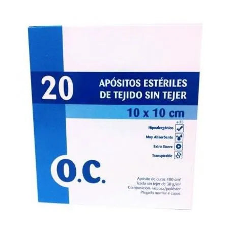 O.C Compresa Sin Tejido 20 Unidades 10 X 10 Cm O.c Kosmetik