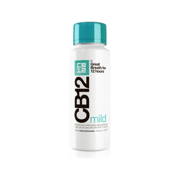 CB12 CB12 Mundwasser Mild 250 ml antibakterielle Mundspülung ohne Alkohol Kosmetik